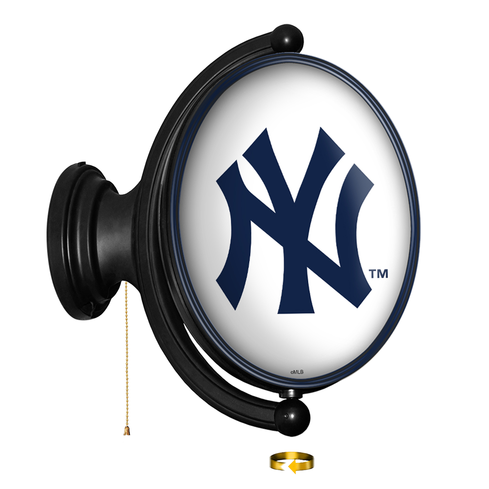 New York Yankees Original Oval Rotating Lighted Wall Sign  