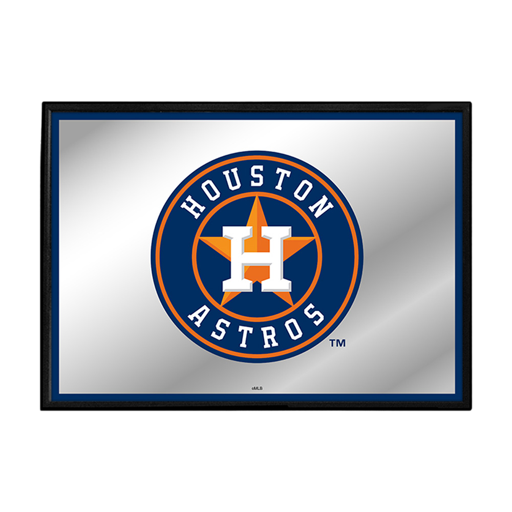 Houston Astros Framed Mirrored Wall Sign  