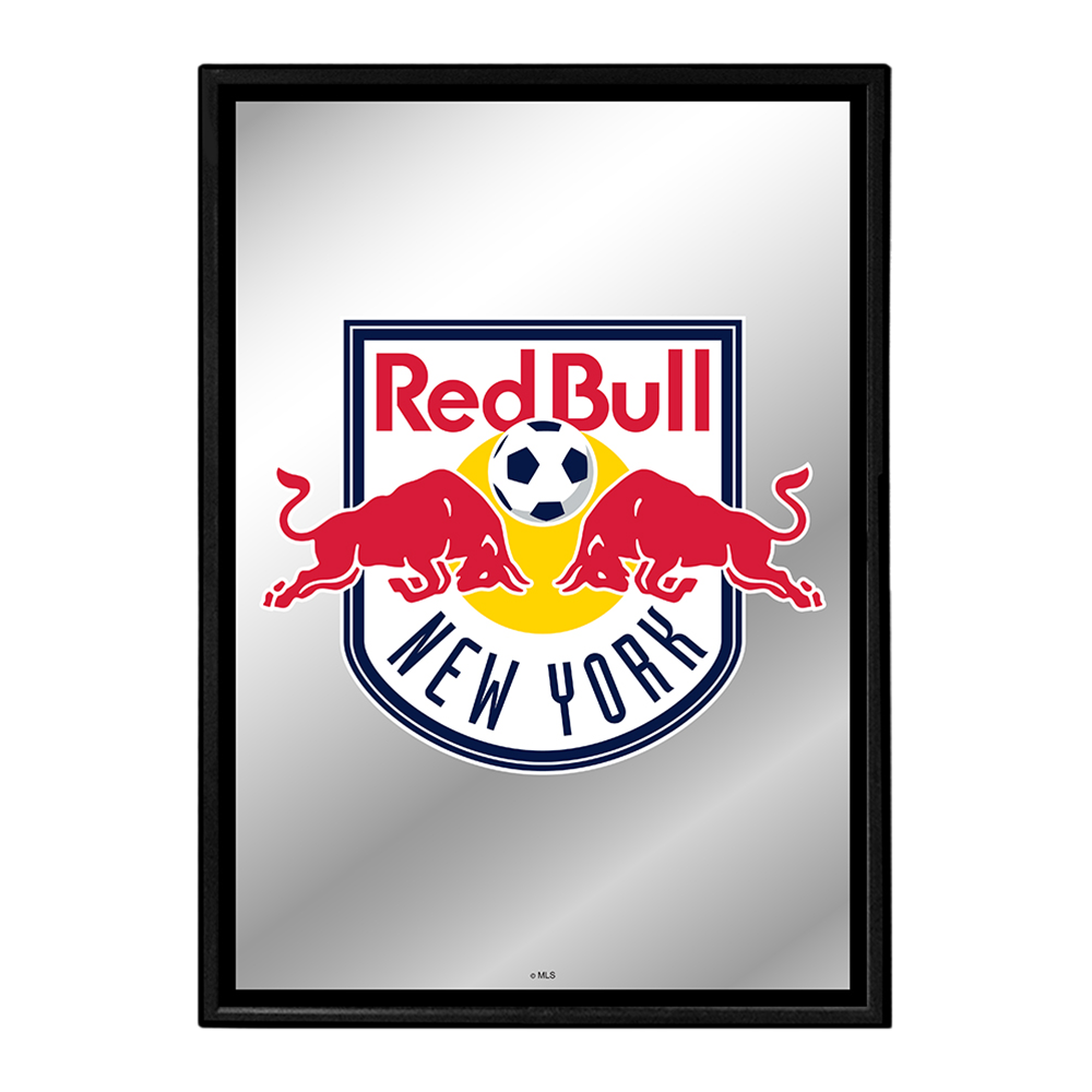 New York Red Bulls: Framed Mirrored Wall Sign