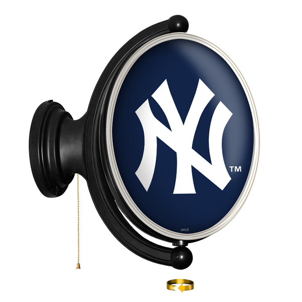 New York Yankees Original Oval Rotating Lighted Wall Sign  