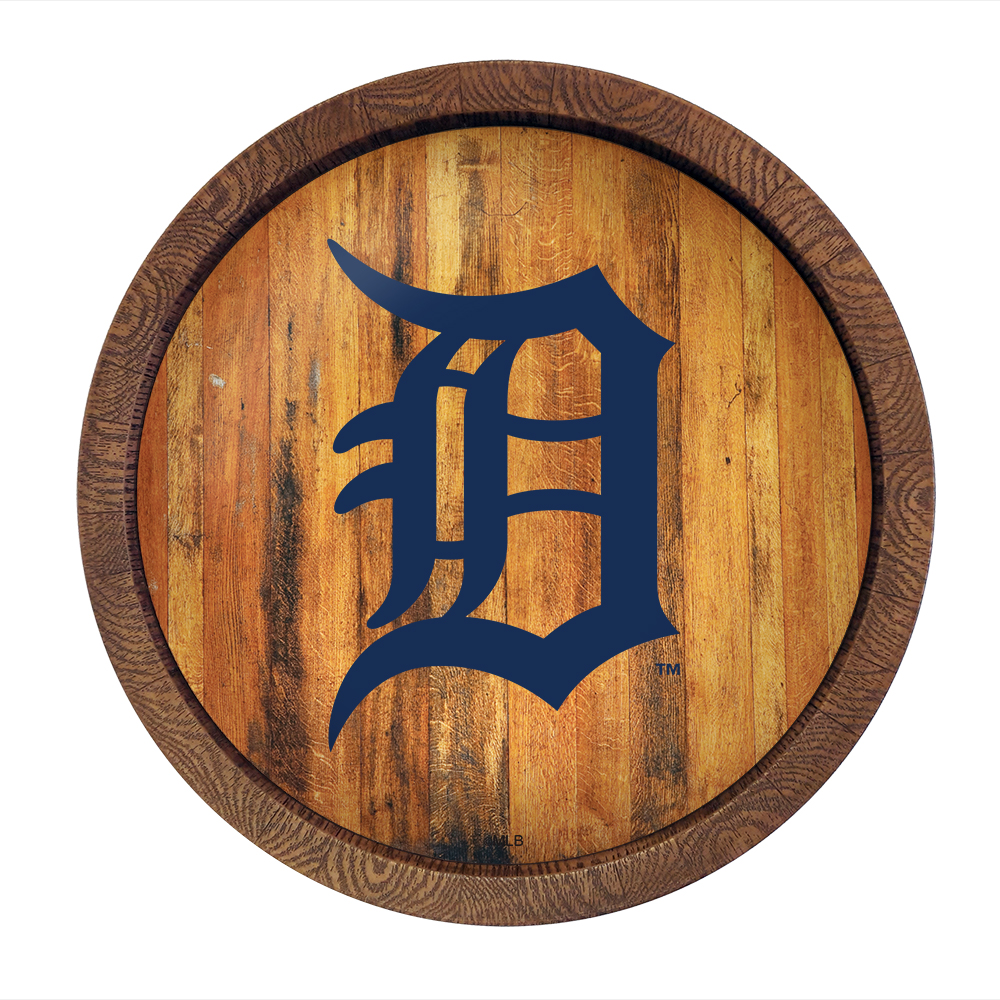 Detroit Tigers: Logo - "Faux" Barrel Top Sign   