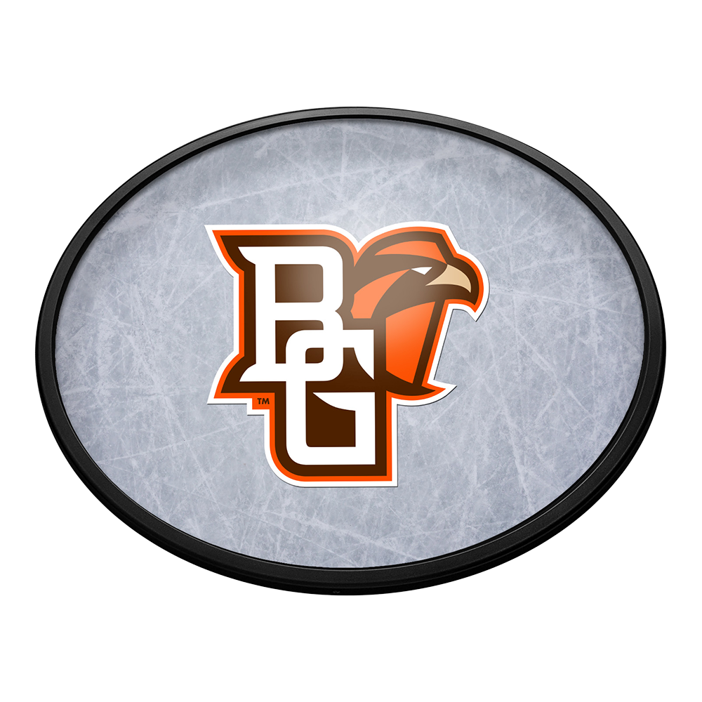 Bowling Green Falcons Ice Rink - Oval Slimline Lighted Wall Sign