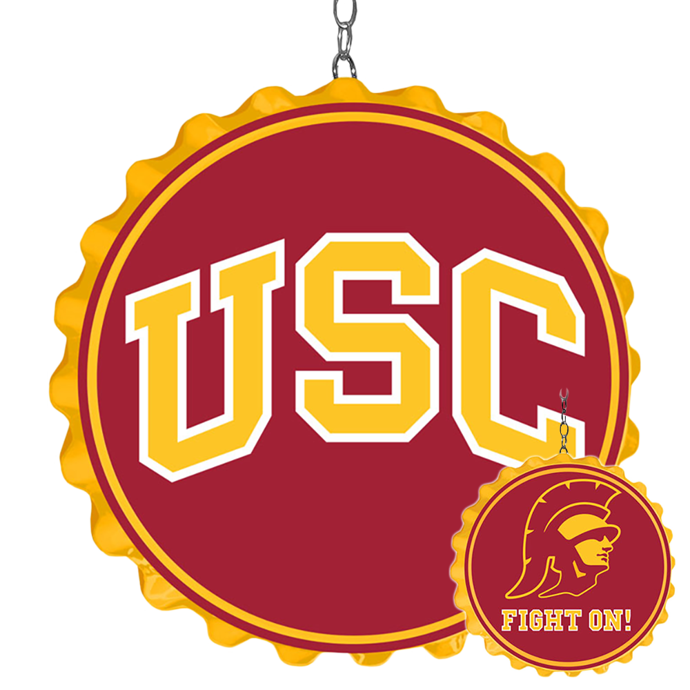 USC Trojans Bottle Cap Dangler