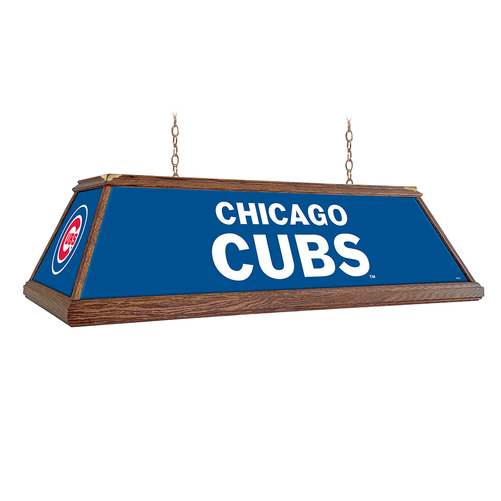 Chicago Cubs Premium Wood Pool Table Light  