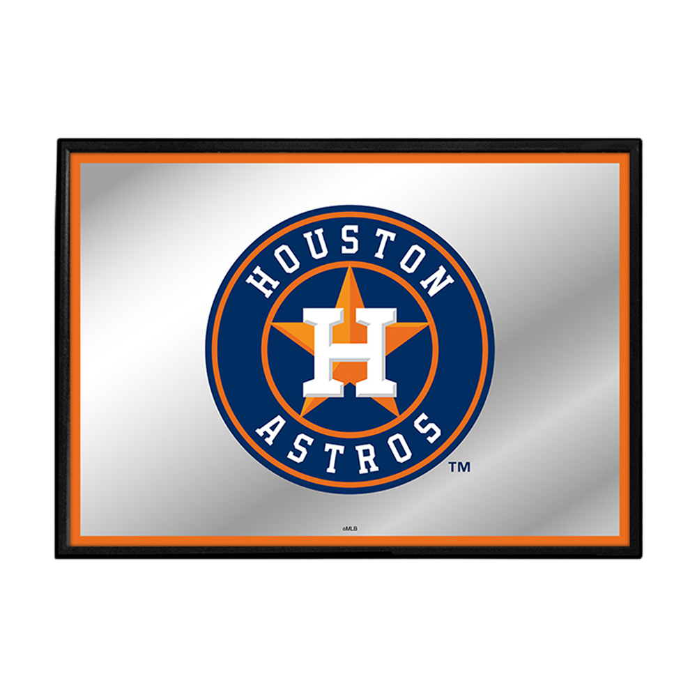 Houston Astros Framed Mirrored Wall Sign  