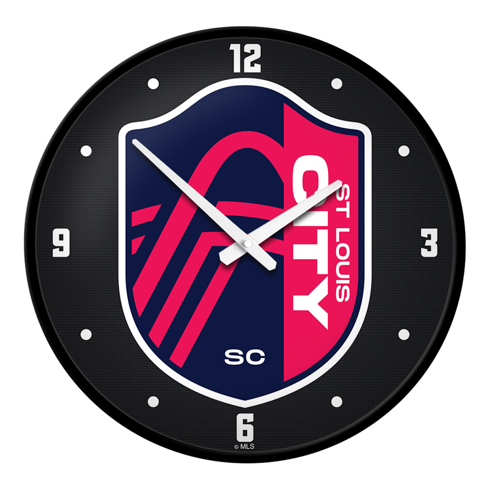 St. Louis CITYSC: Modern Disc Wall Clock