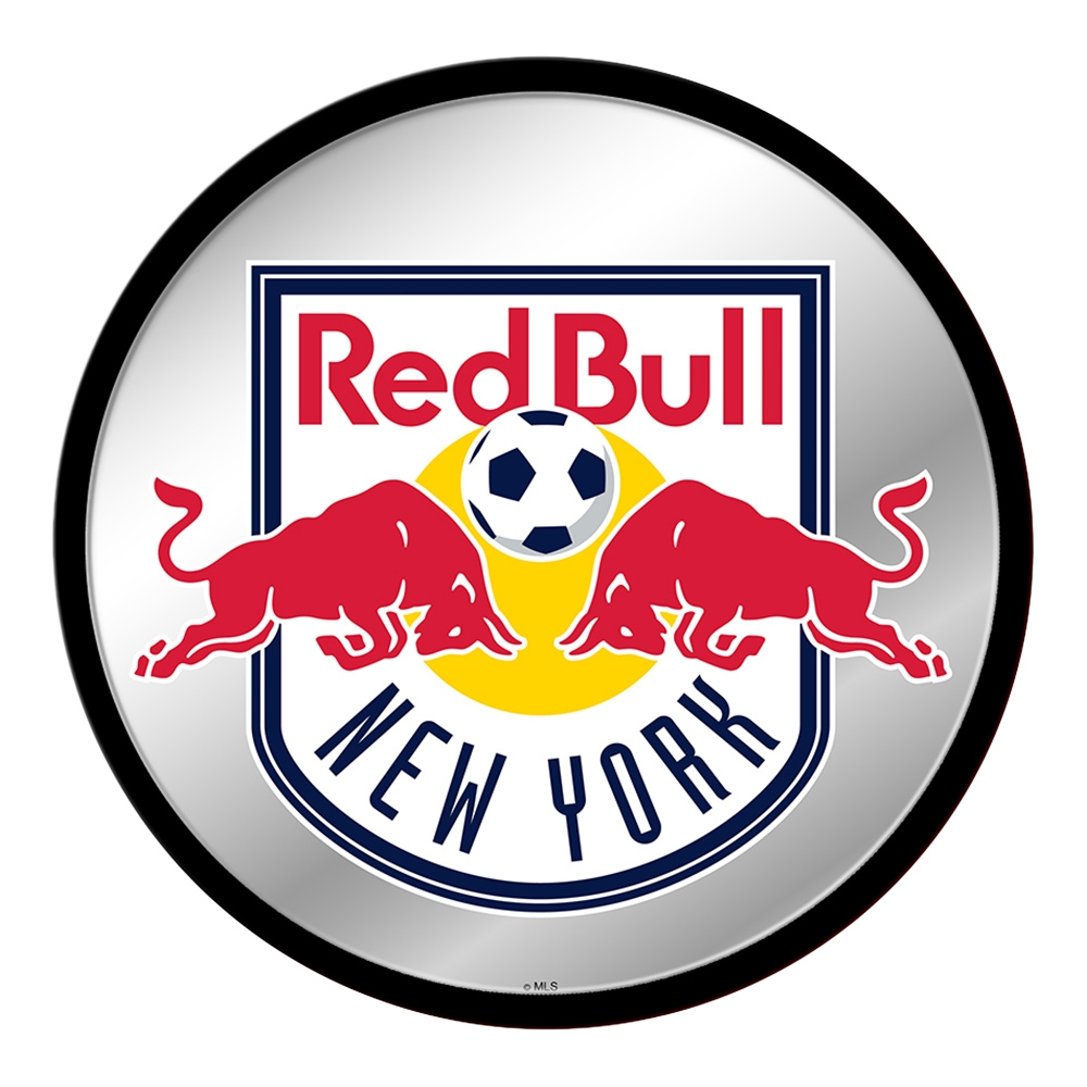 New York Red Bulls: Modern Disc Mirrored Wall Sign