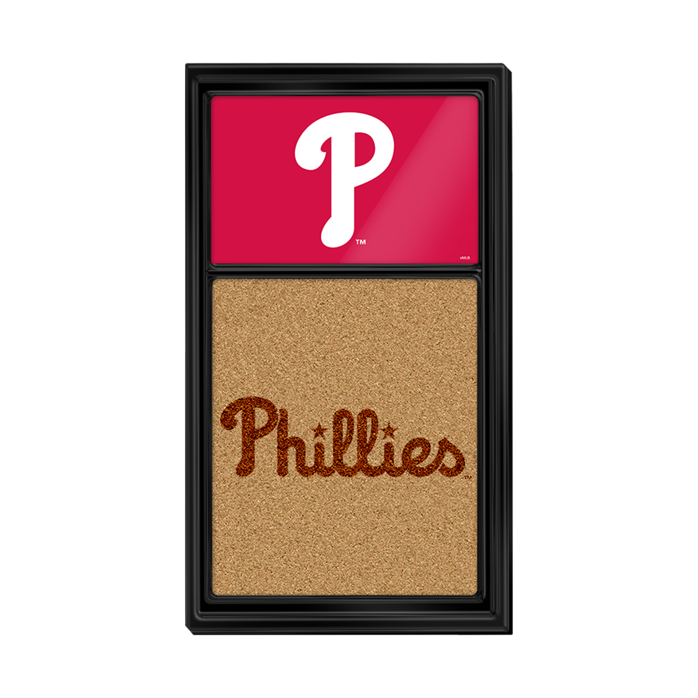 Philadelphia Phillies Dual Logo - Cork Note Board  