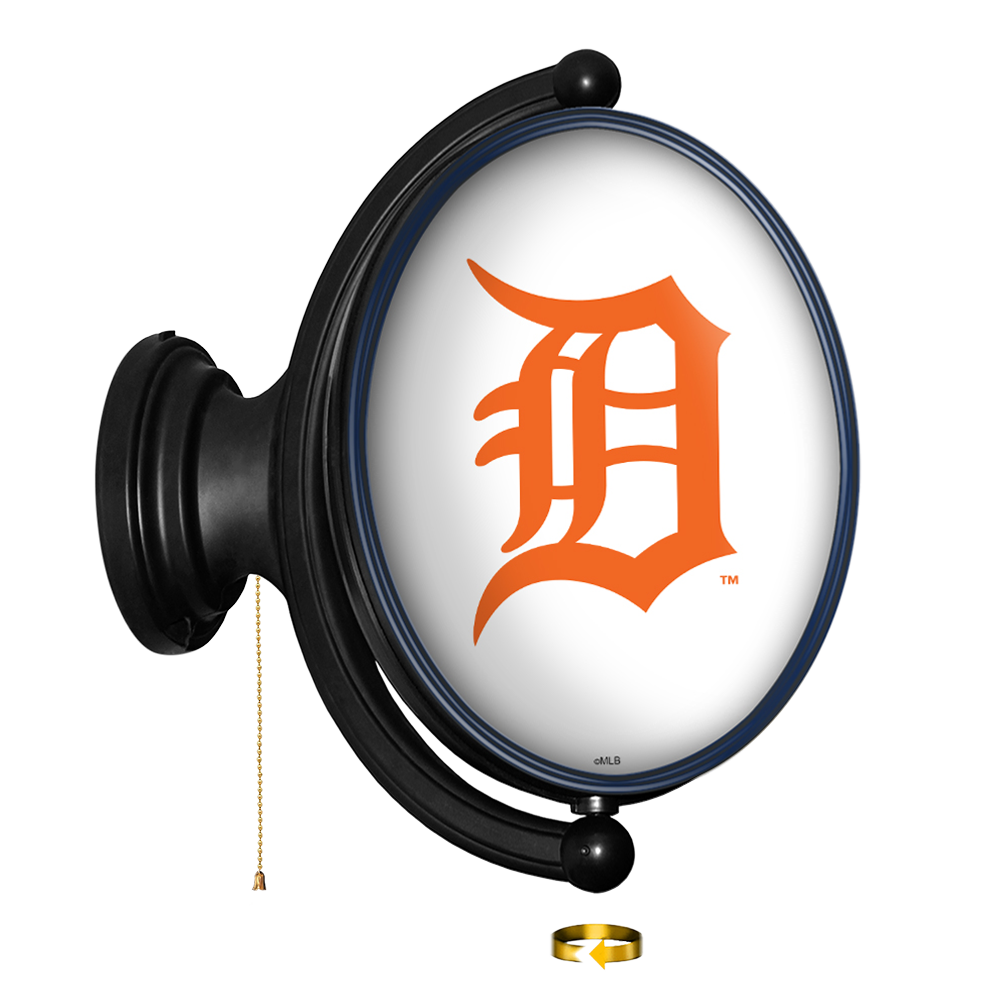 Detroit Tigers: Original Oval Rotating Lighted Wall Sign   