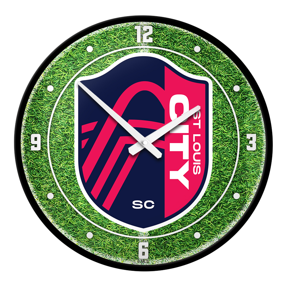 St. Louis CITYSC: Pitch - Modern Disc Wall Clock
