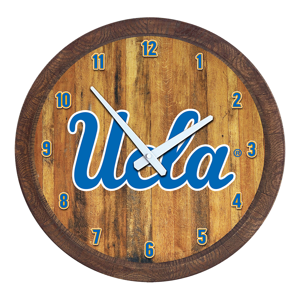 UCLA Bruins "Faux" Barrel Top Wall Clock  