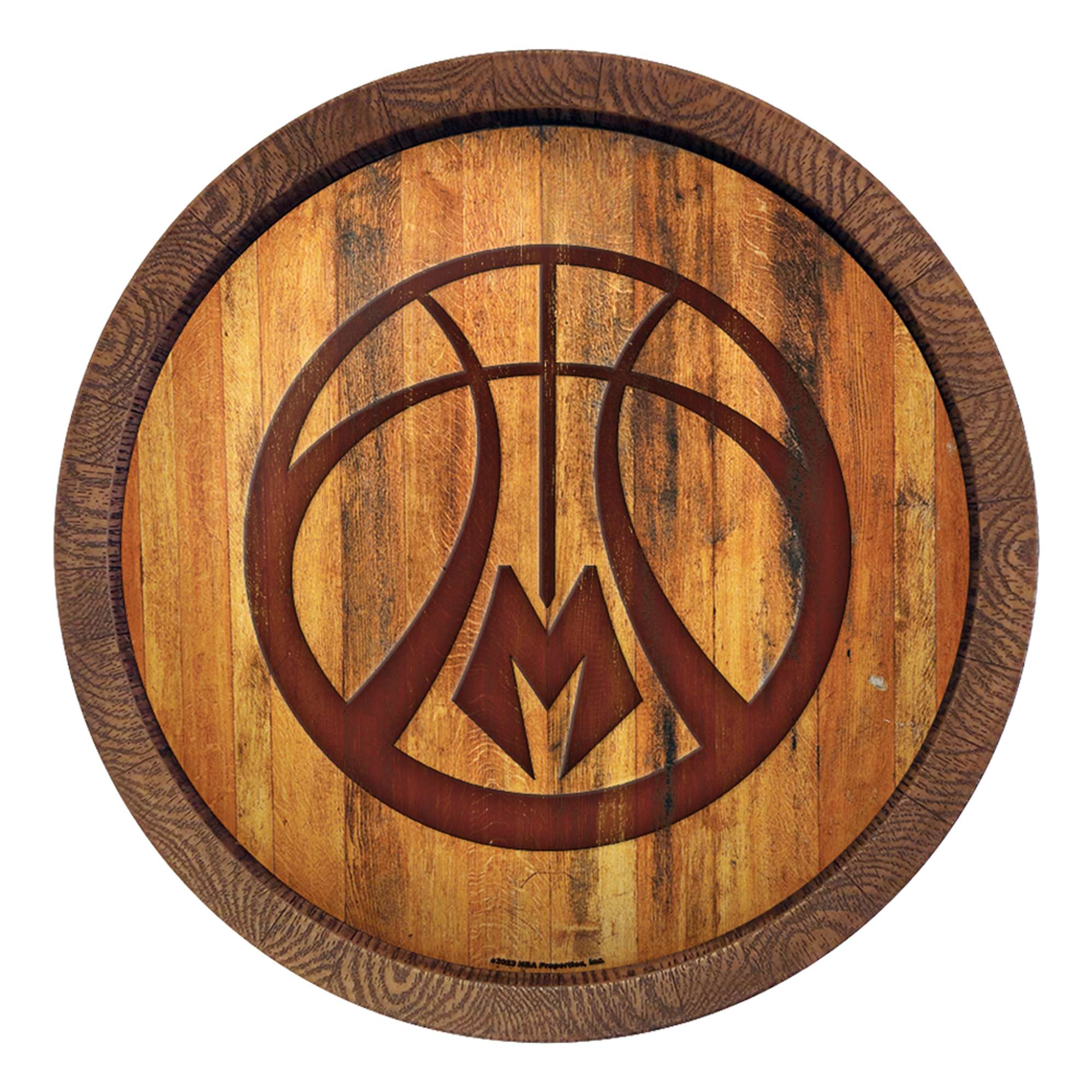 Milwaukee Bucks: Logo - "Faux" Barrel Top Sign    