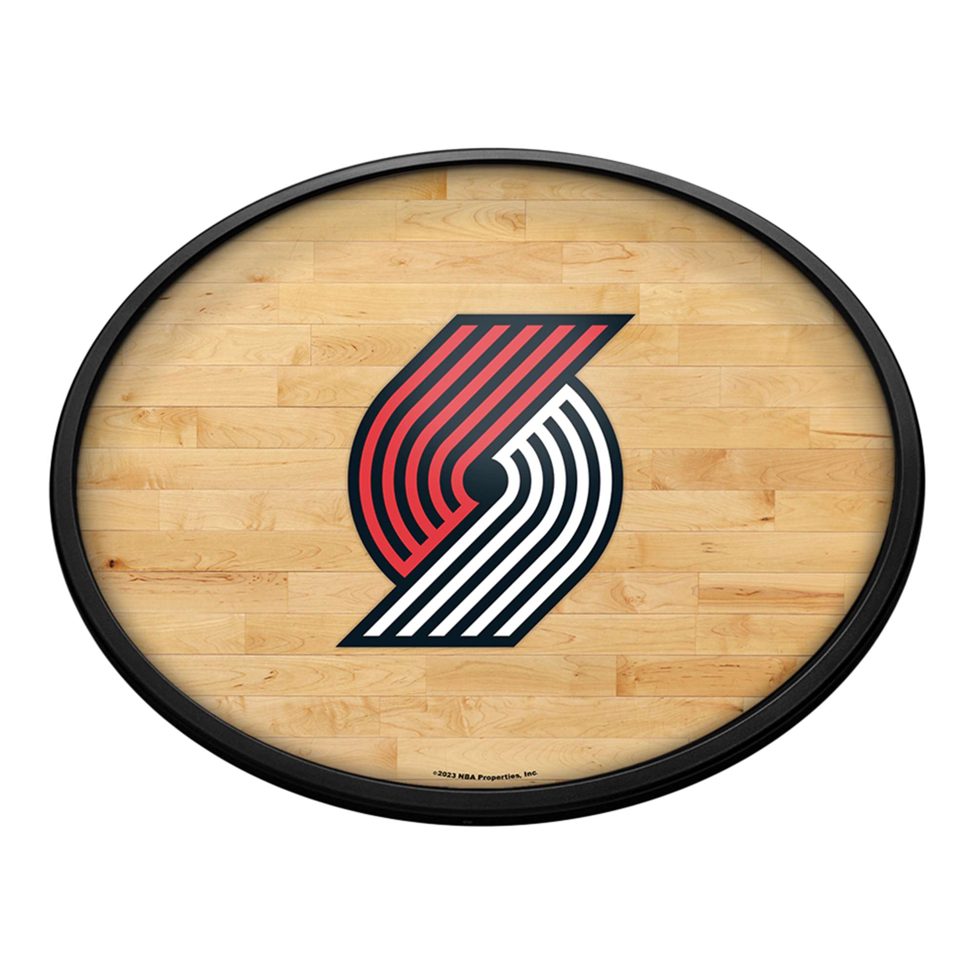 Portland Trail Blazers: Oval Slimline Lighted Wall Sign