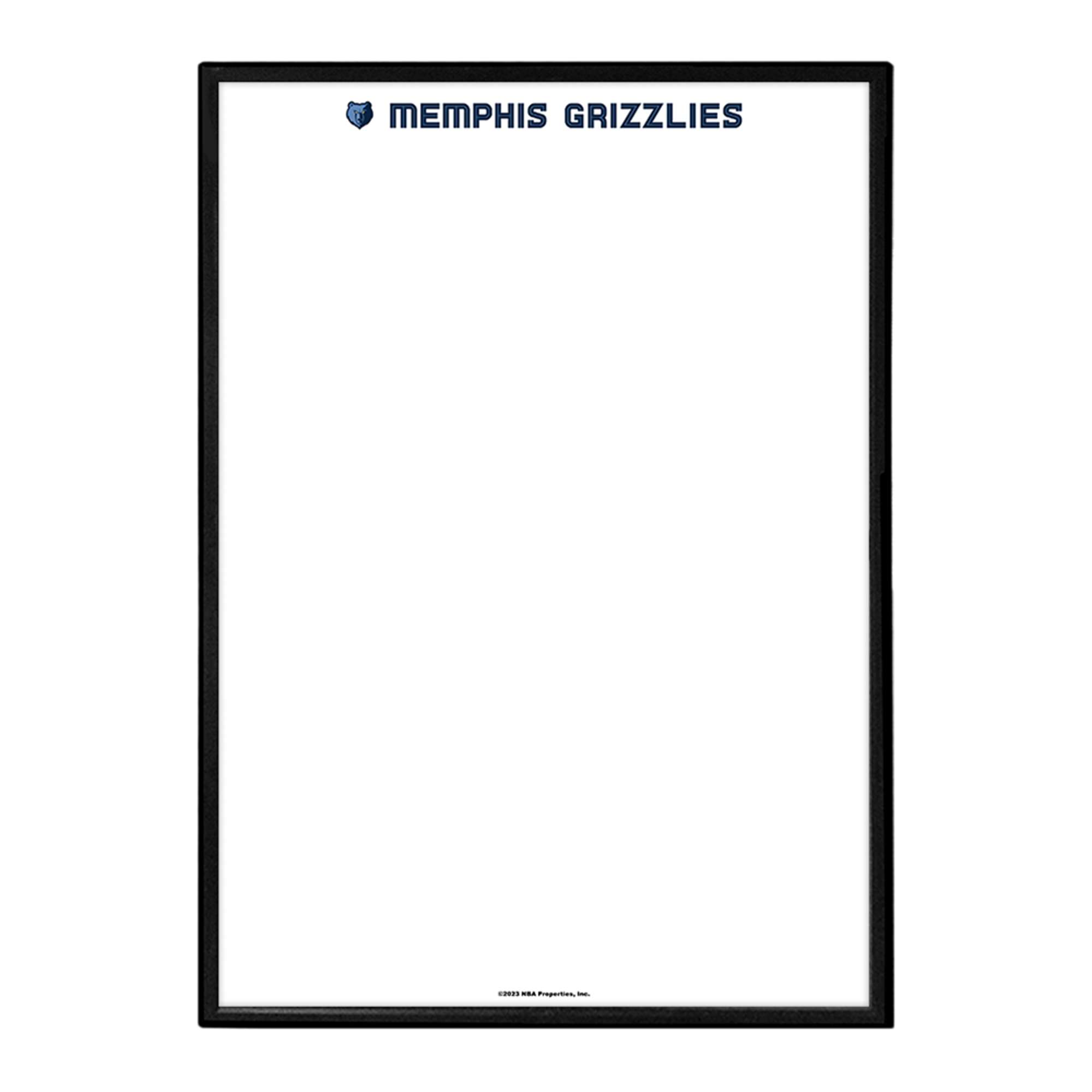 Memphis Grizzlies: Framed Dry Erase Wall Sign