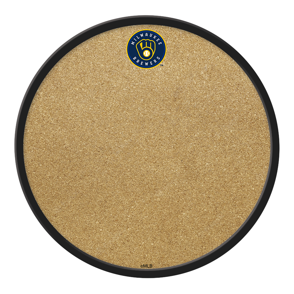 Milwaukee Brewers Modern Disc Cork Board  