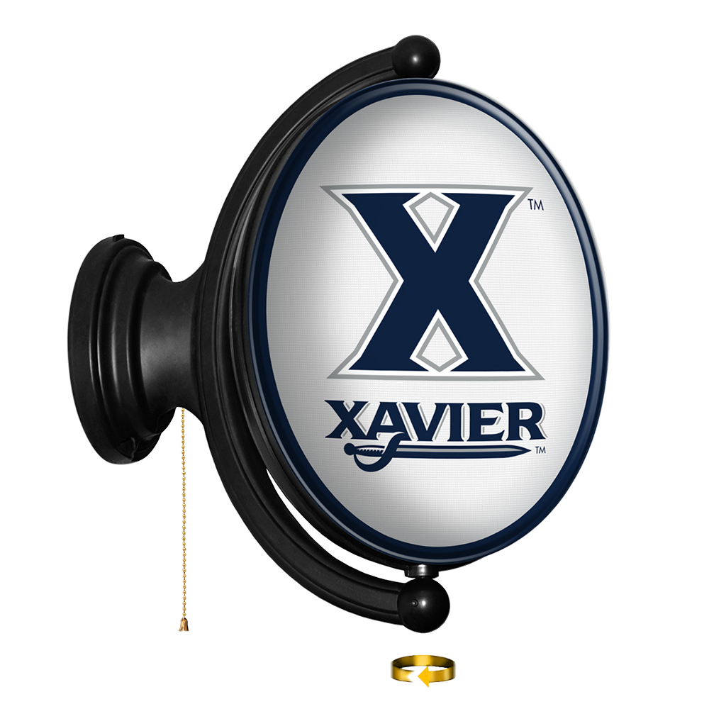 Xavier Musketeers Original Oval Rotating Lighted Wall Sign
