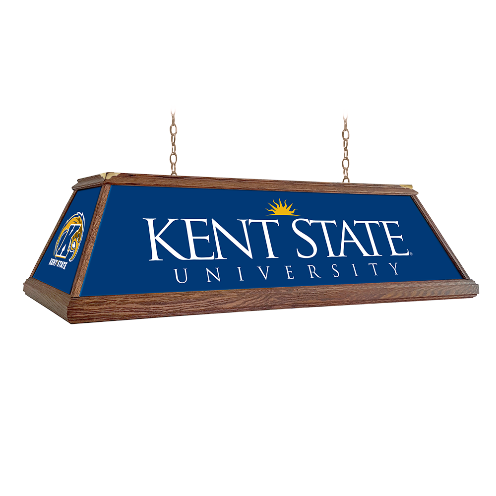 Kent State Golden Flashes Premium Wood Pool Table Light