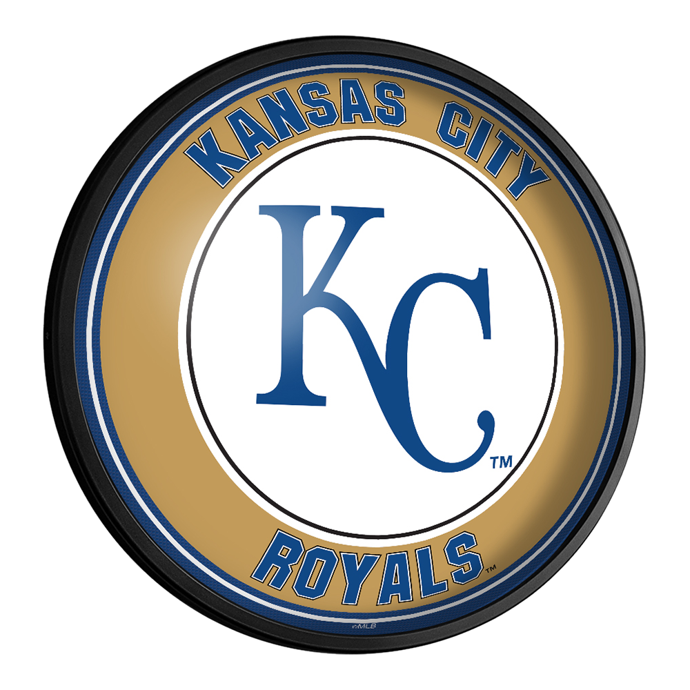 Kansas City Royals Round Slimline Lighted Wall Sign  