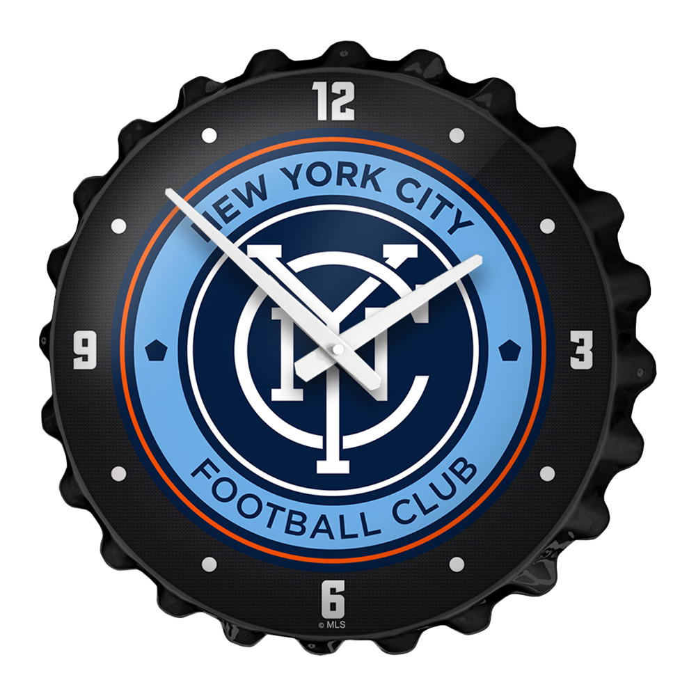 New York City FC: Bottle Cap Wall Clock