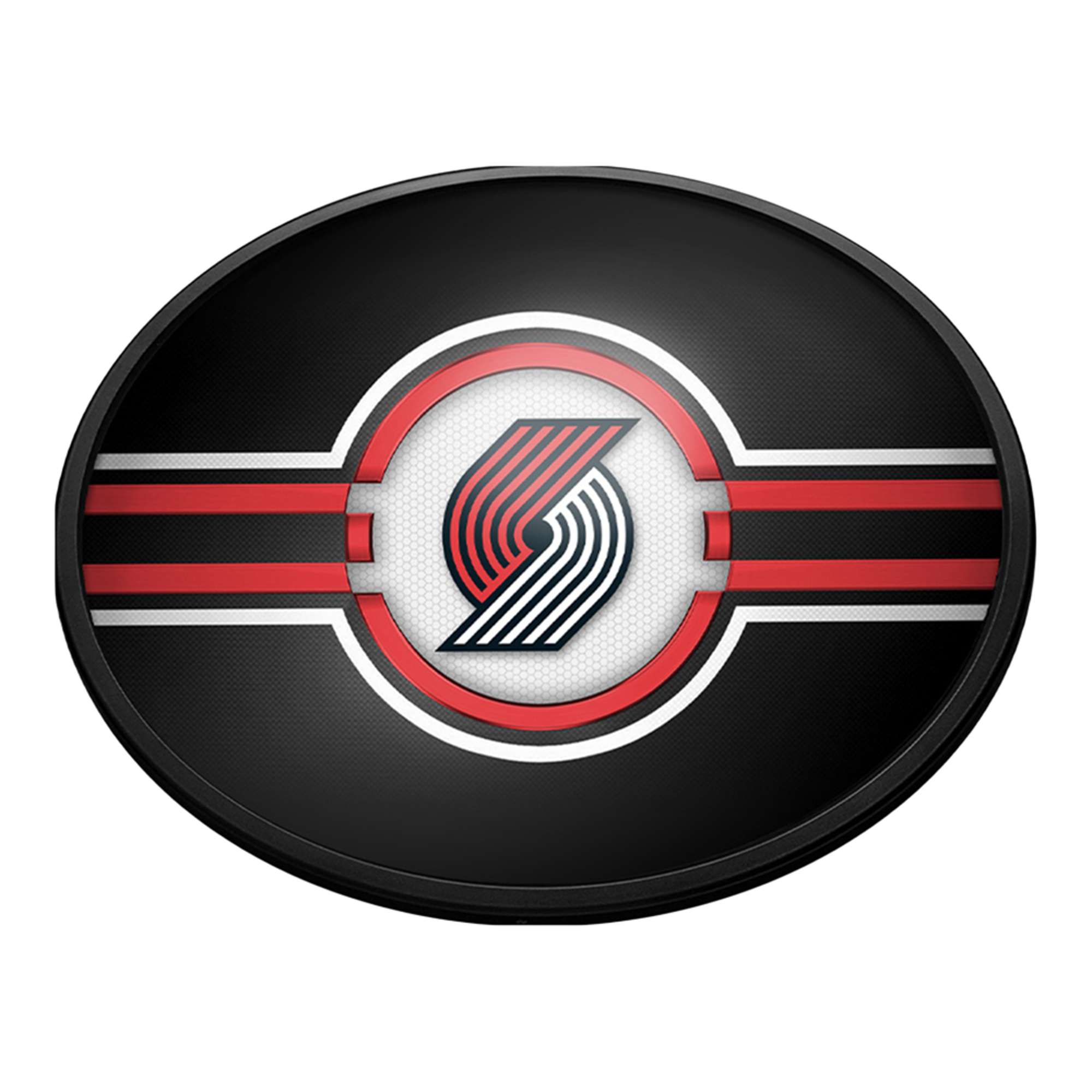 Portland Trail Blazers: Oval Slimline Lighted Wall Sign