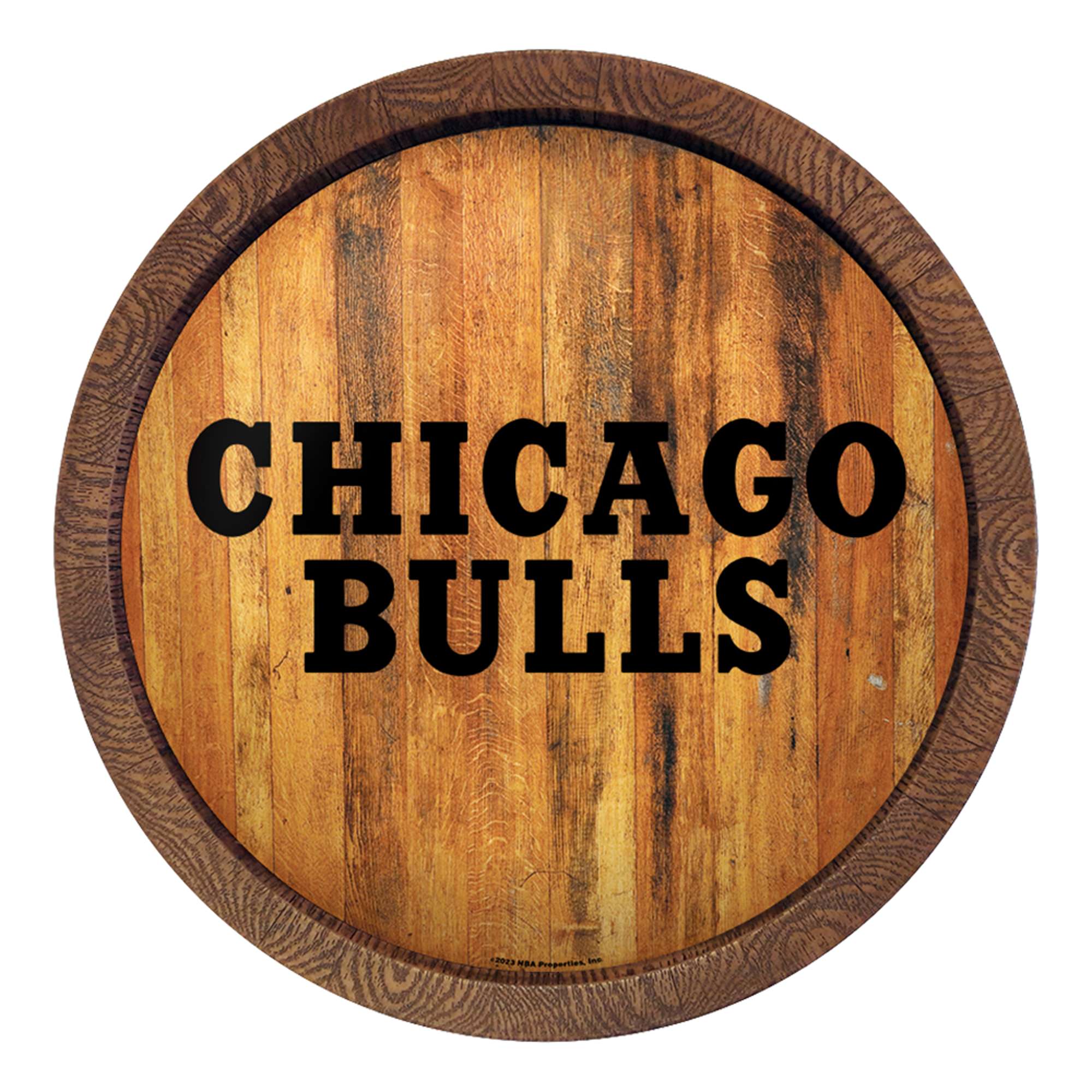 Chicago Bulls: Logo - "Faux" Barrel Top Sign    