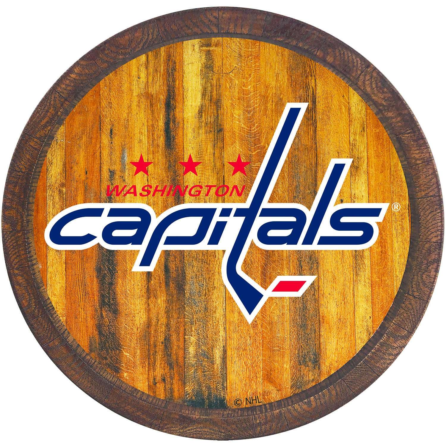 Washington Capitals "Faux" Barrel Top Sign  