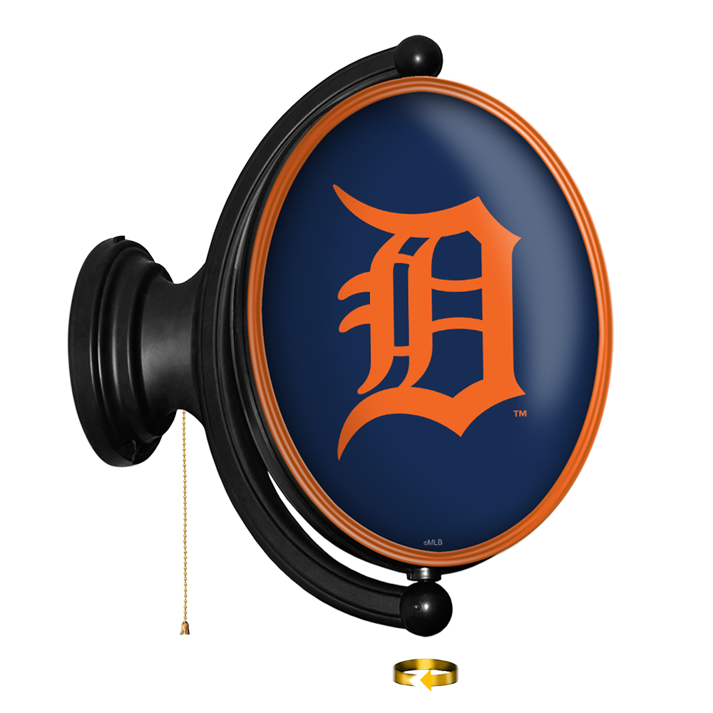 Detroit Tigers: Original Oval Rotating Lighted Wall Sign   