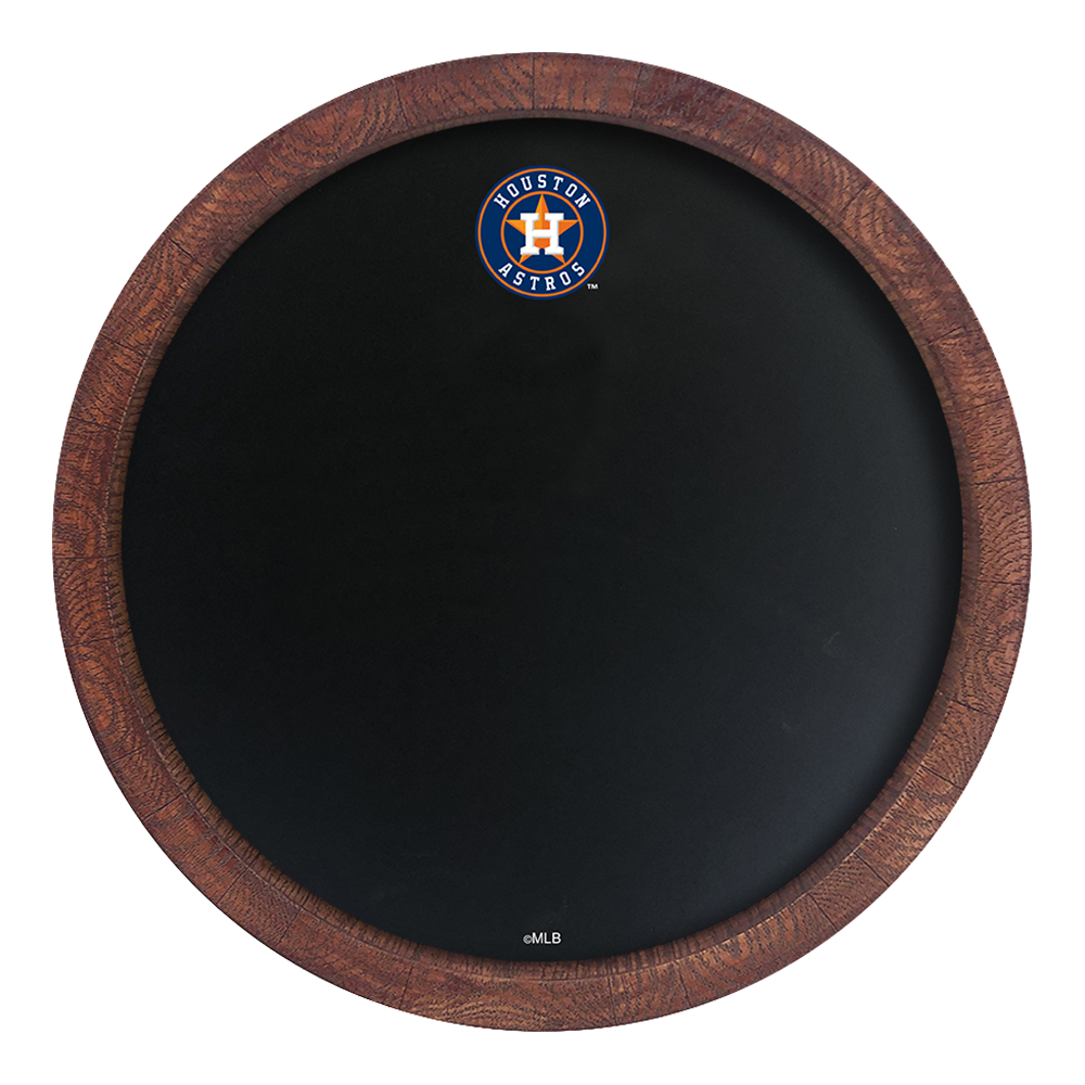 Houston Astros Chalkboard "Faux" Barrel Top Sign  
