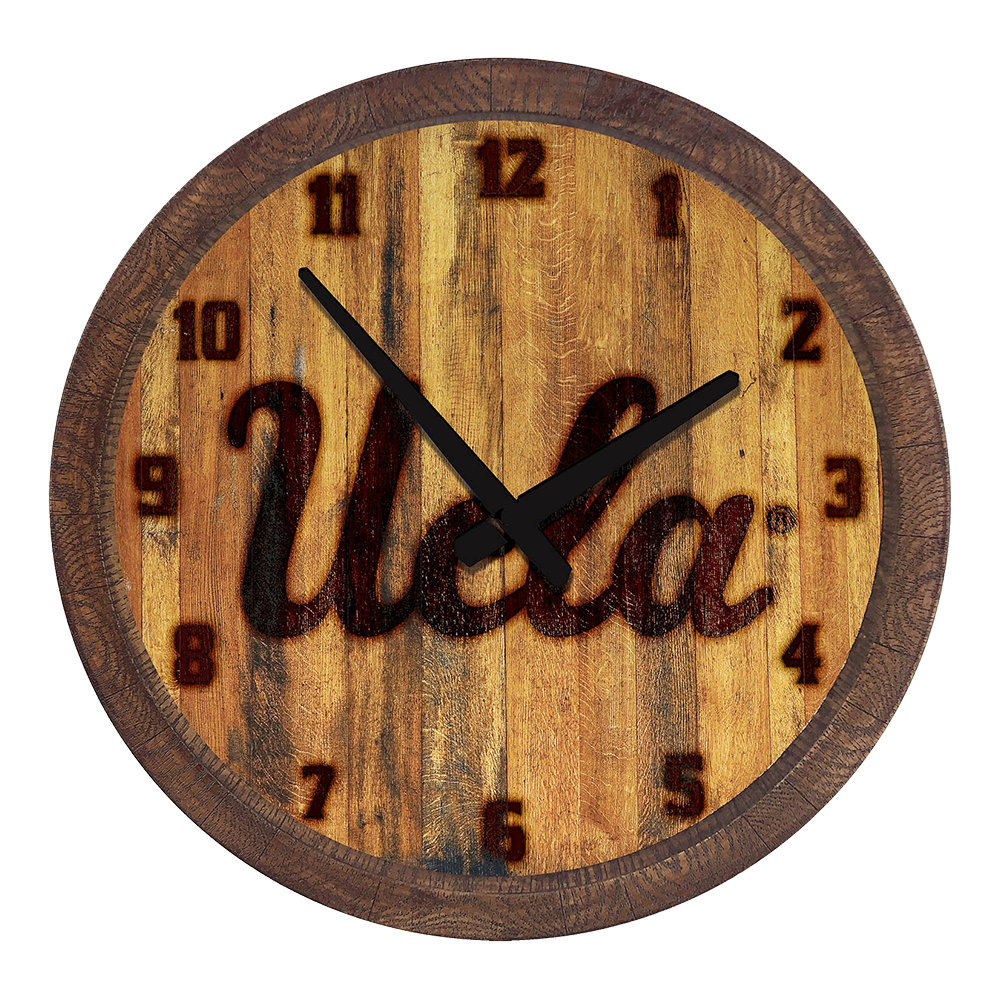 UCLA Bruins Branded "Faux" Barrel Top Wall Clock  