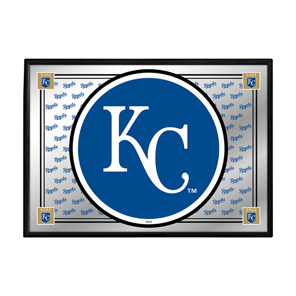 Kansas City Royals Team Spirit - Framed Mirrored Wall Sign  