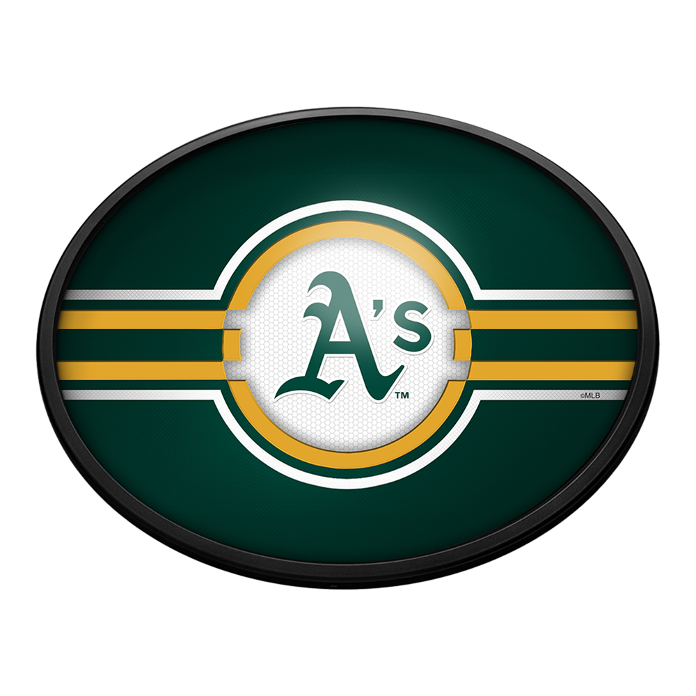 Oakland Athletics Oval Slimline Lighted Wall Sign  