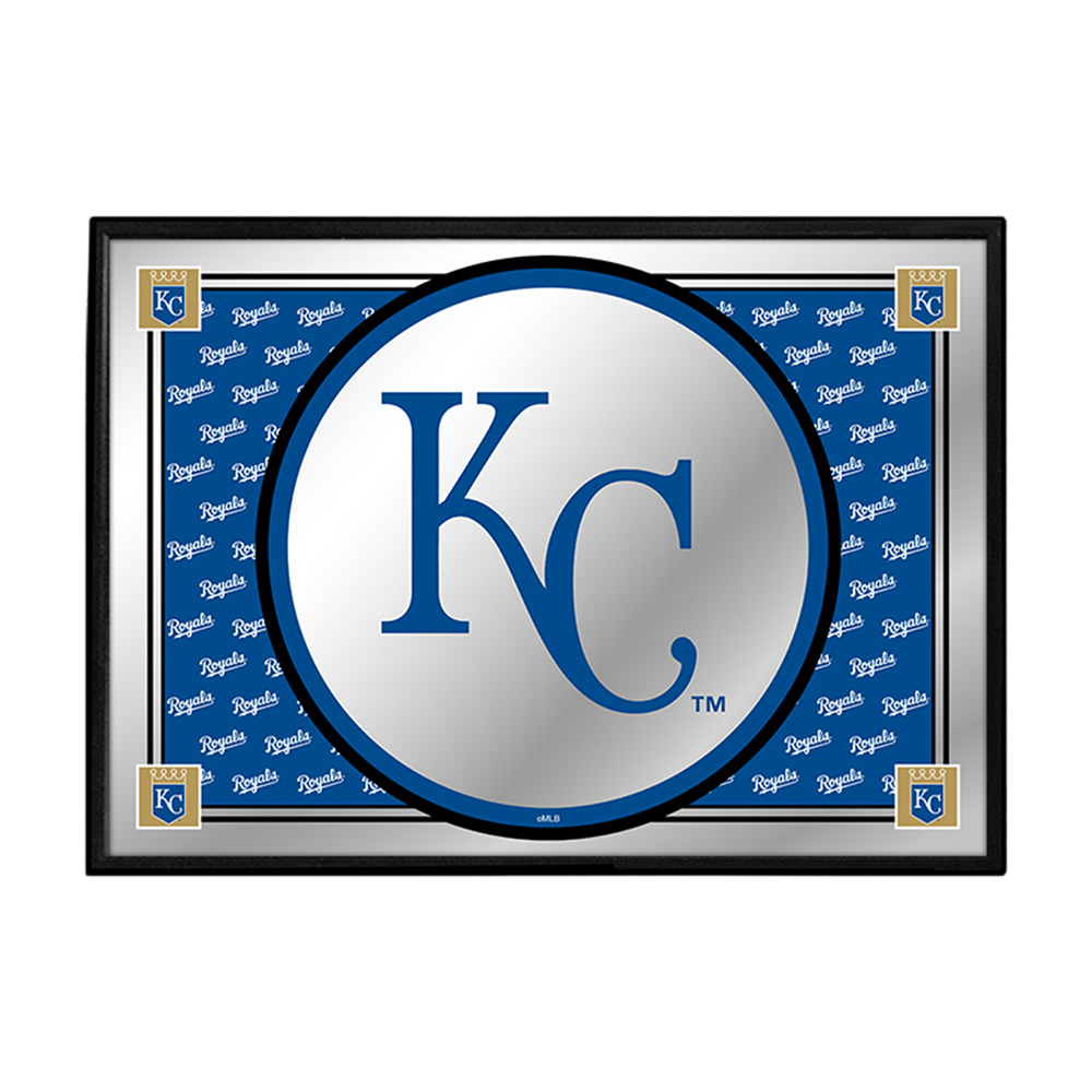 Kansas City Royals Team Spirit - Framed Mirrored Wall Sign  
