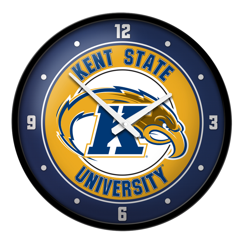 Kent State Golden Flashes Modern Disc Wall Clock