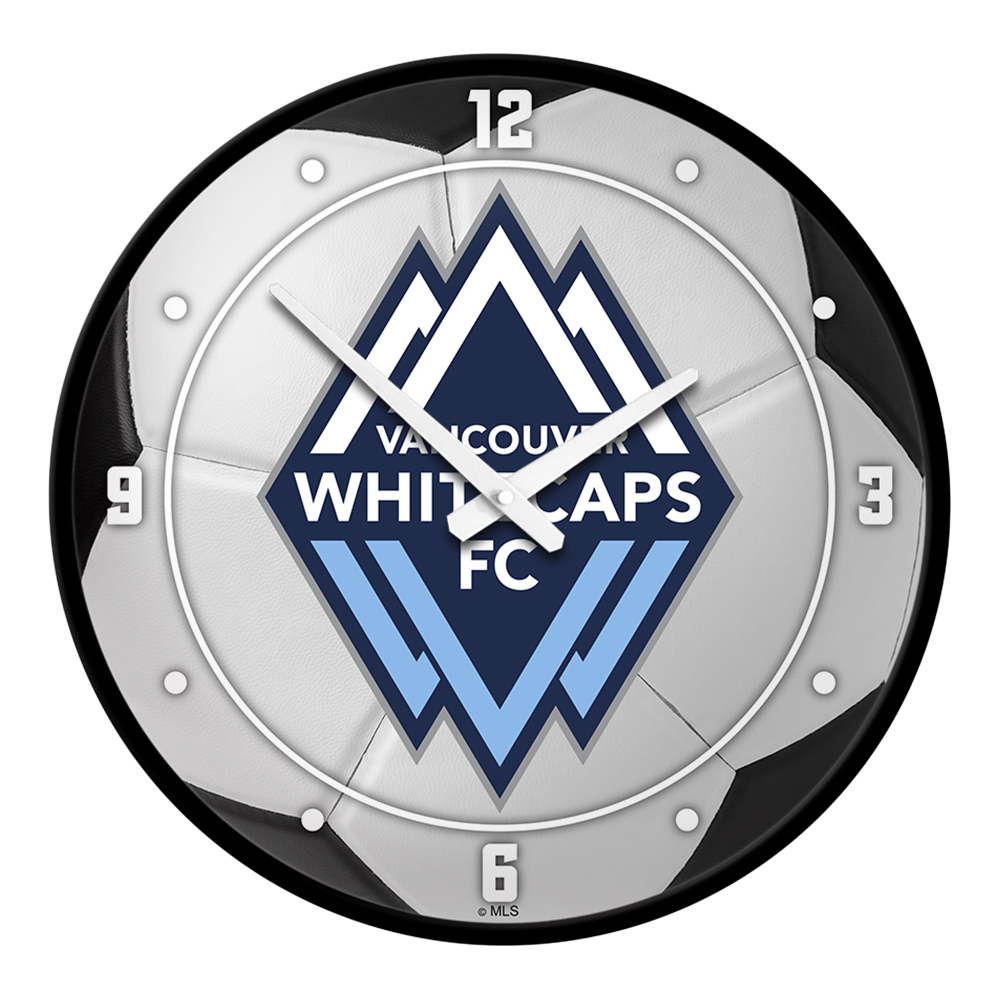 Vancouver Whitecaps FC: Soccer Ball - Modern Disc Wall Clock