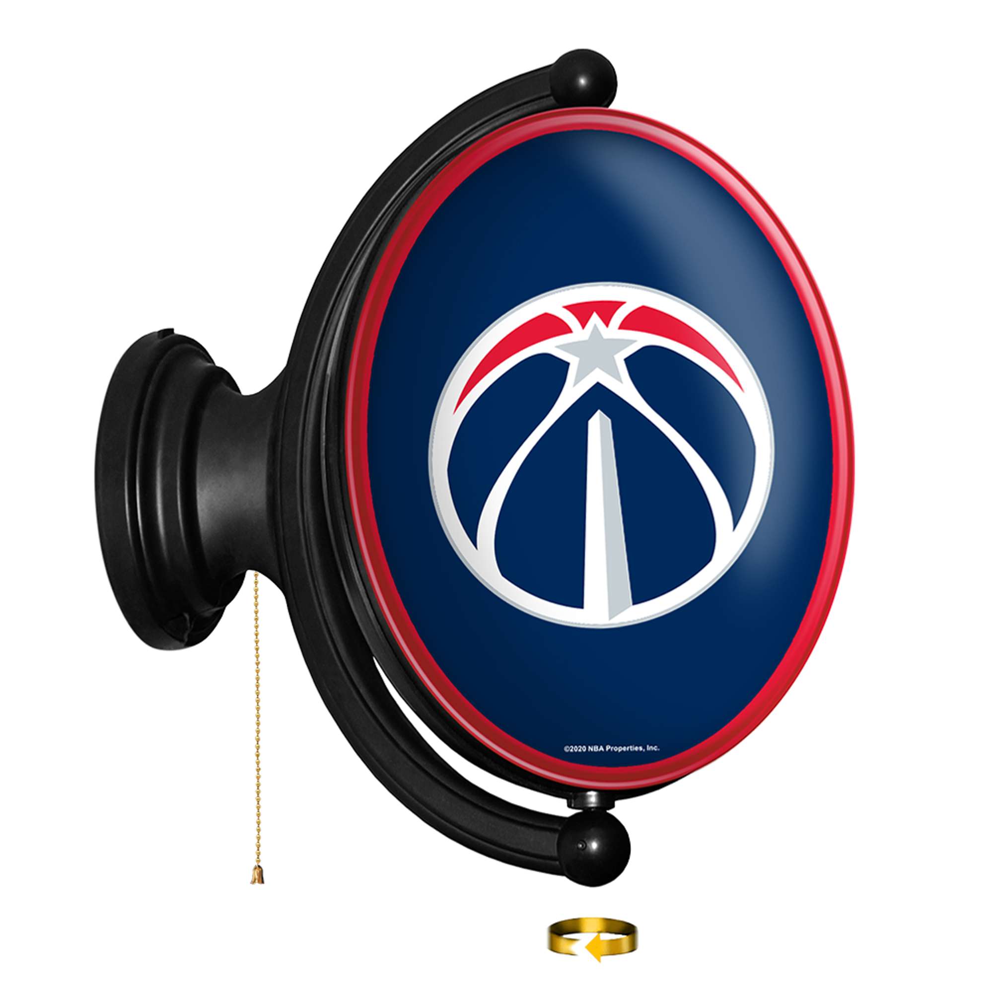 Washington Wizards: Original Oval Rotating Lighted Wall Sign