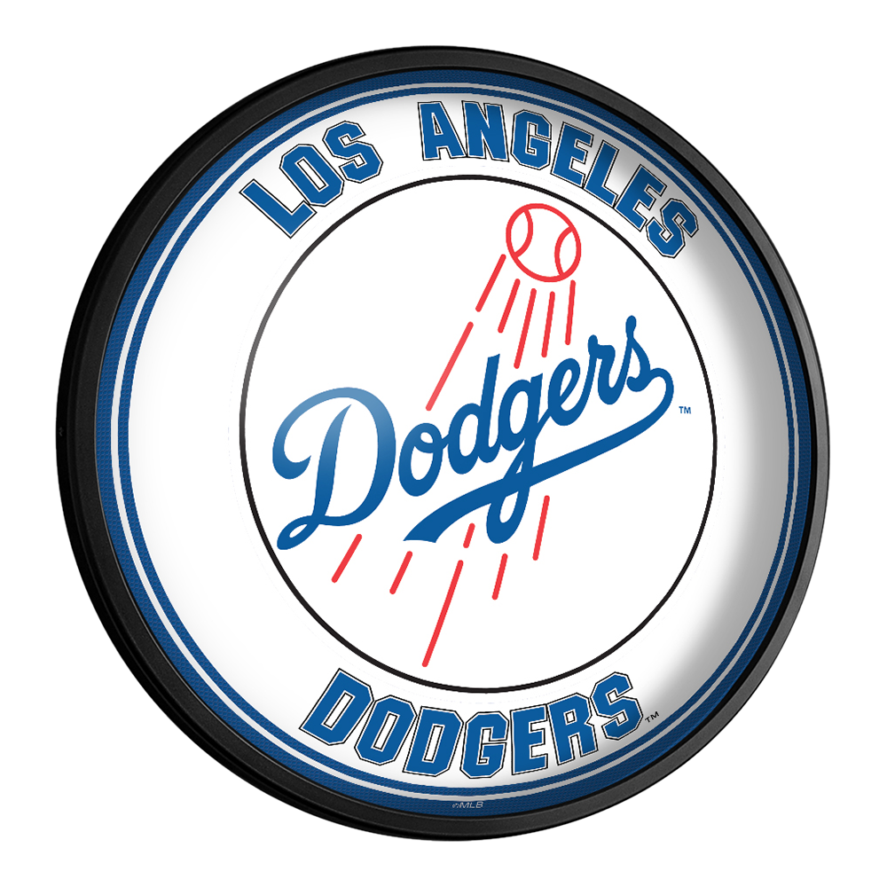 Los Angeles Dodgers Round Slimline Lighted Wall Sign  