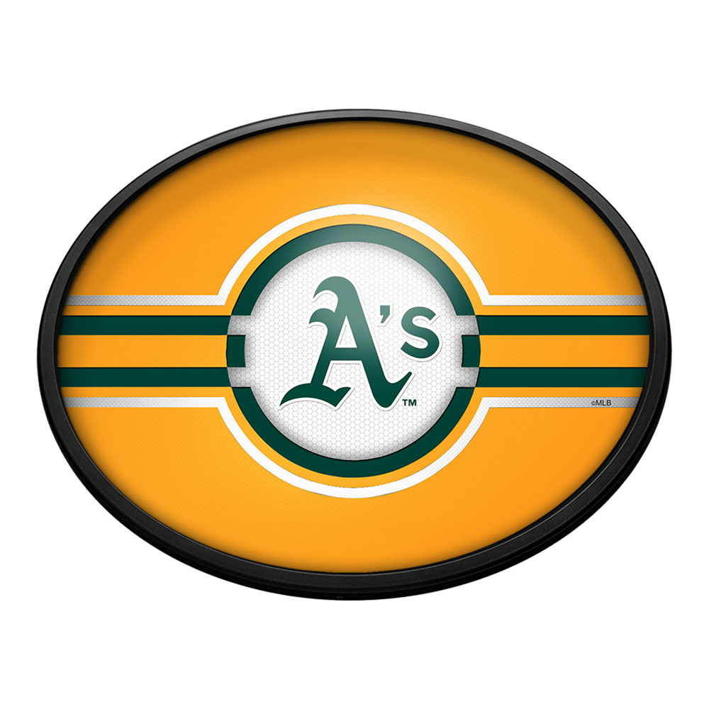 Oakland Athletics Oval Slimline Lighted Wall Sign  