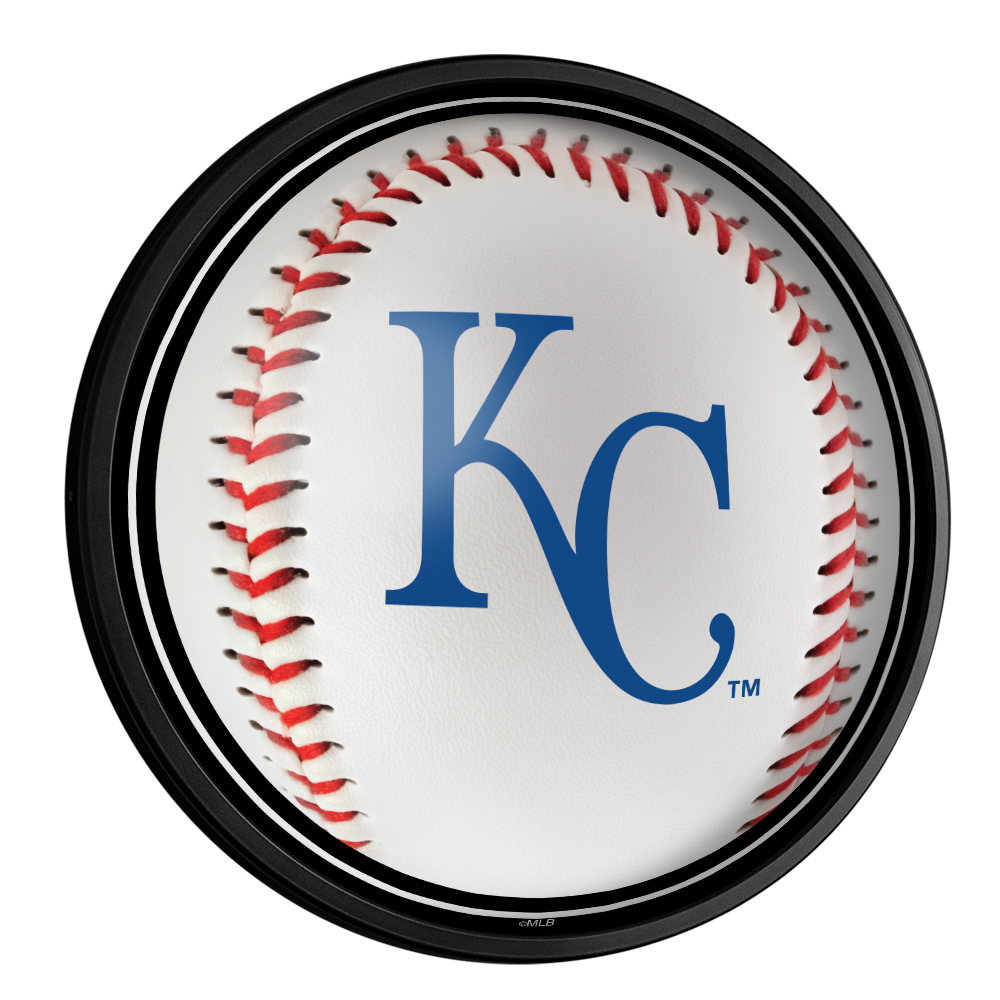 Kansas City Royals: Baseball - Round Slimline Lighted Wall Sign