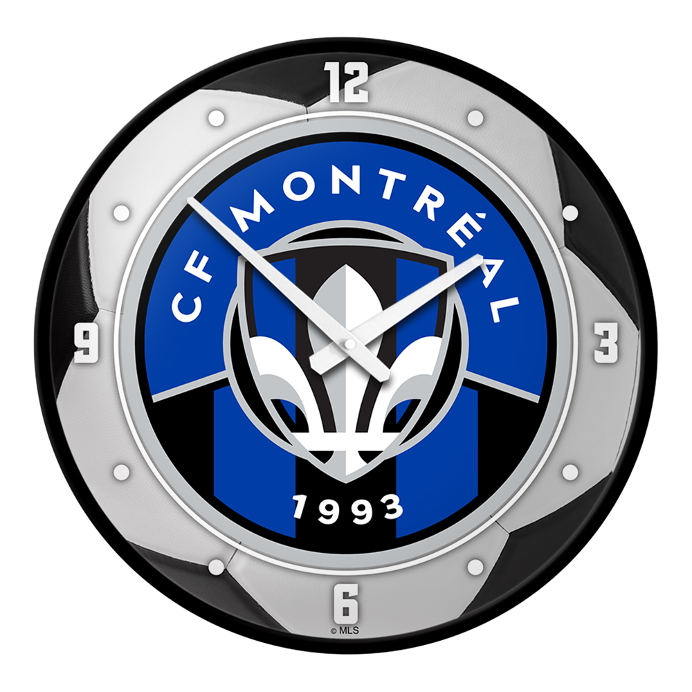 CF Montreal: Soccer Ball - Modern Disc Wall Clock