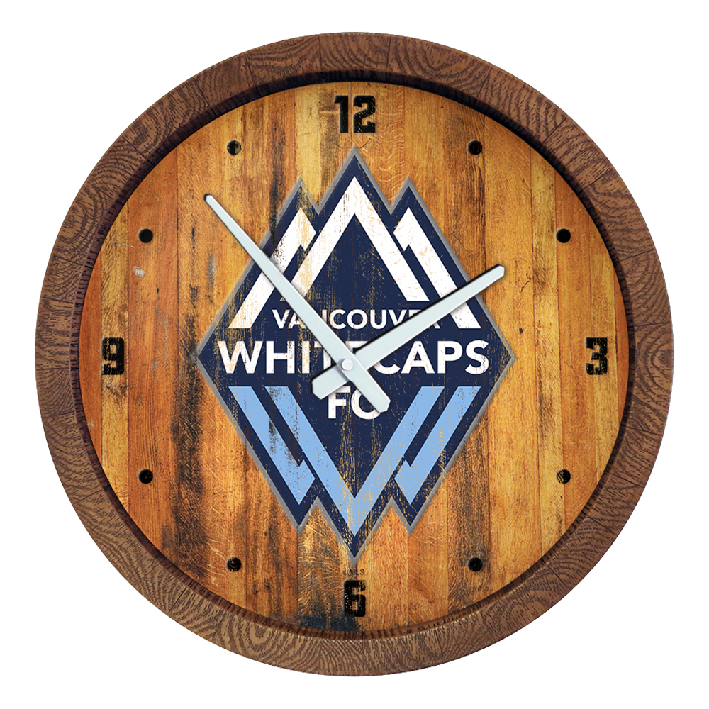 Vancouver Whitecaps FC: Weathered "Faux" Barrel Top Clock  