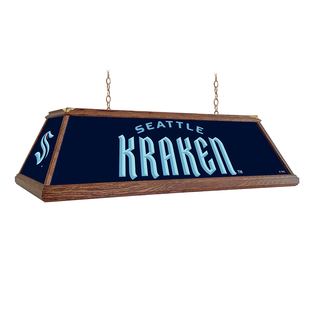 Seattle Kraken Premium Wood Pool Table Light