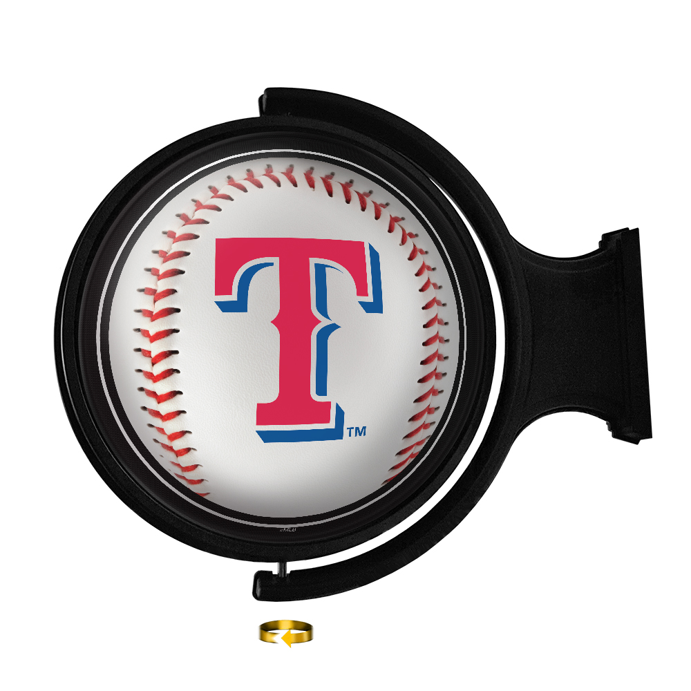 Texas Rangers: Baseball - Original Round Rotating Lighted Wall Sign   