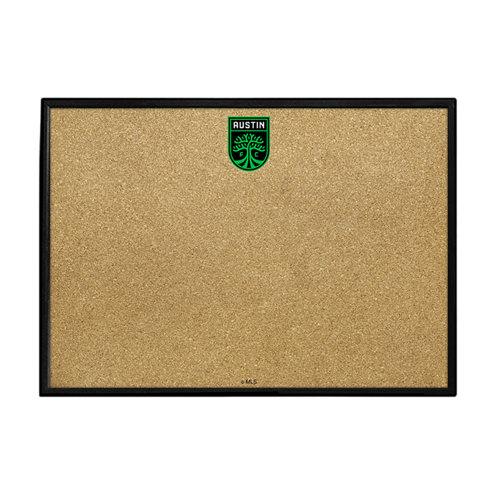 Austin F.C.: Framed Cork Board Wall Sign Button Pot