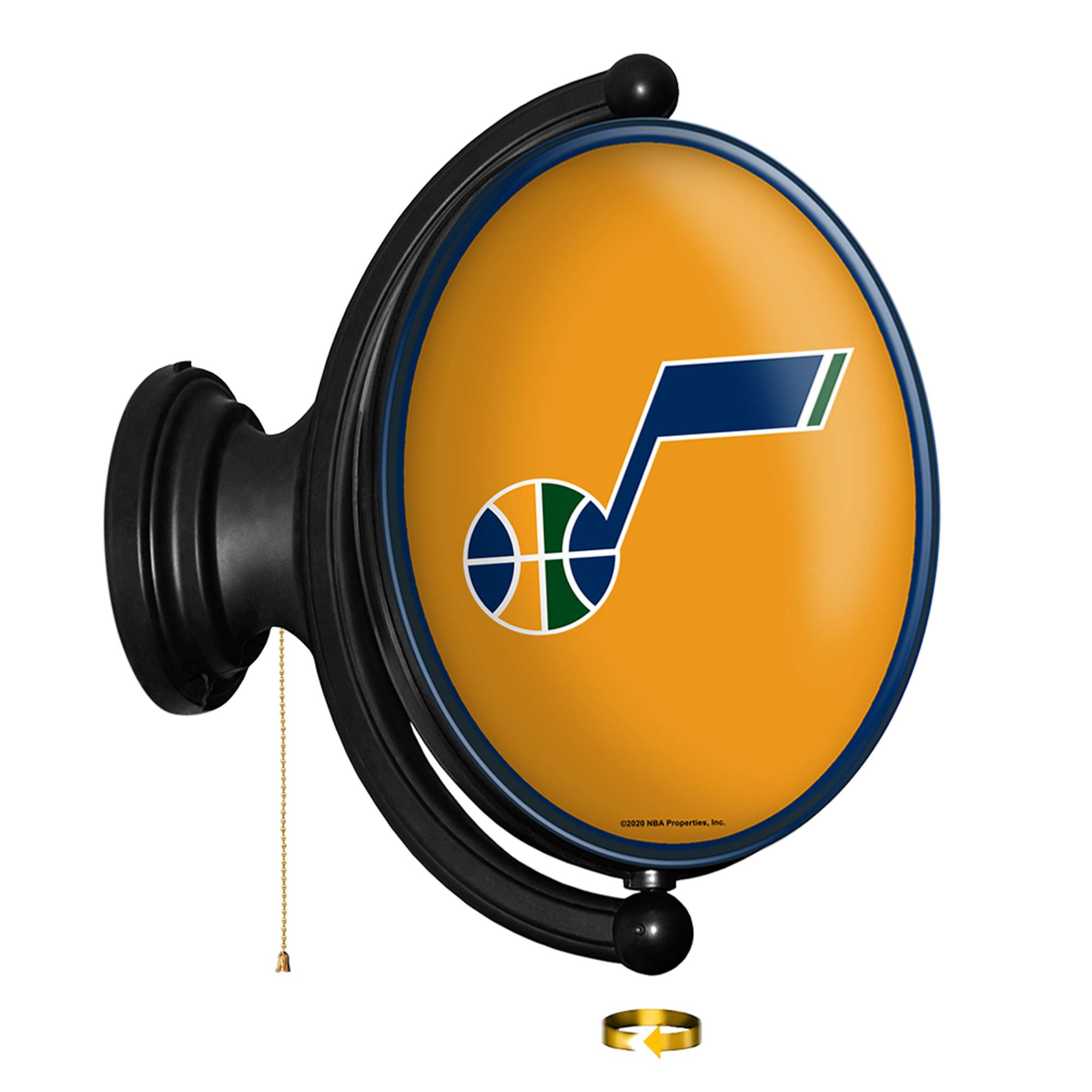 Utah Jazz: Original Oval Rotating Lighted Wall Sign