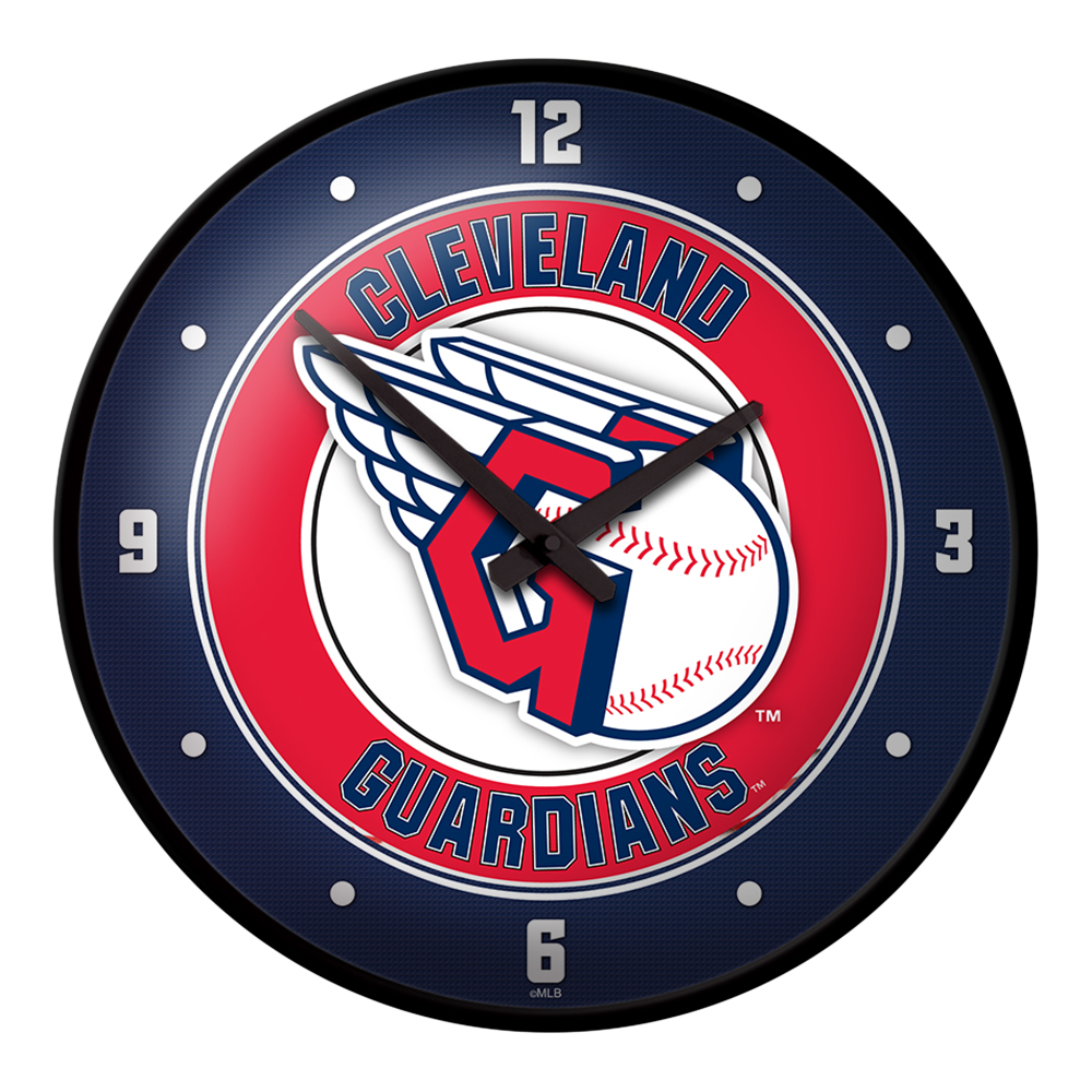 Cleveland Guardians Modern Disc Wall Clock  