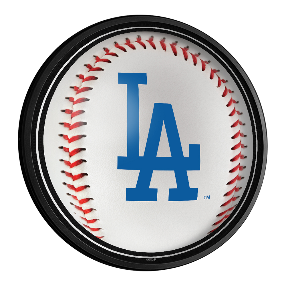 Los Angeles Dodgers Baseball - Round Slimline Lighted Wall Sign  