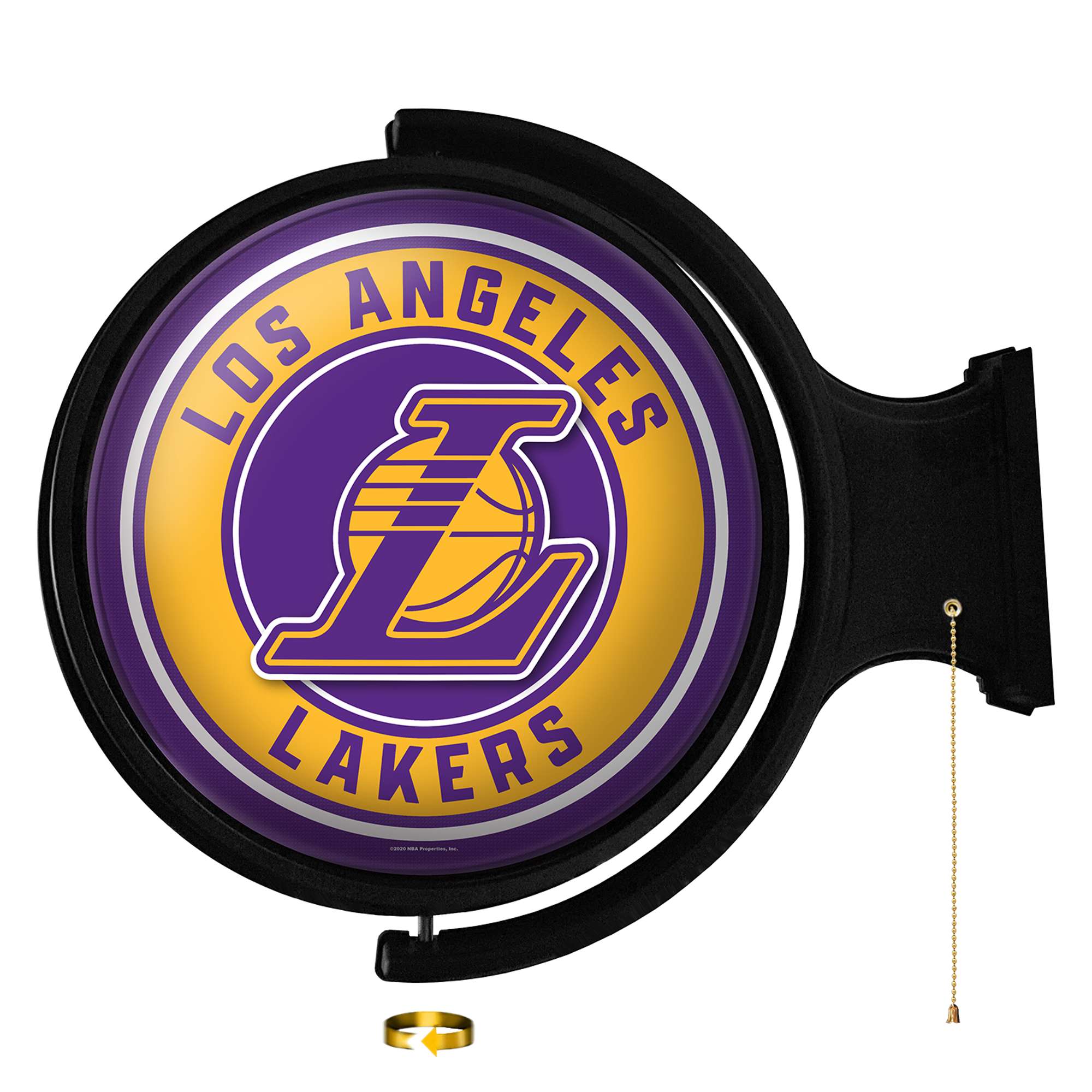 Los Angeles Lakers: Original Round Rotating Lighted Wall Sign