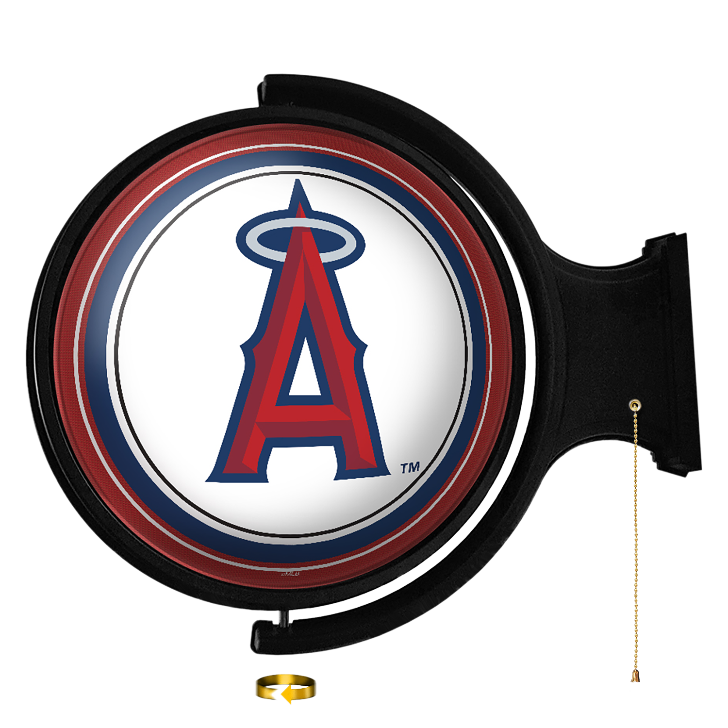 Los Angeles Angels Original Round Rotating Lighted Wall Sign  