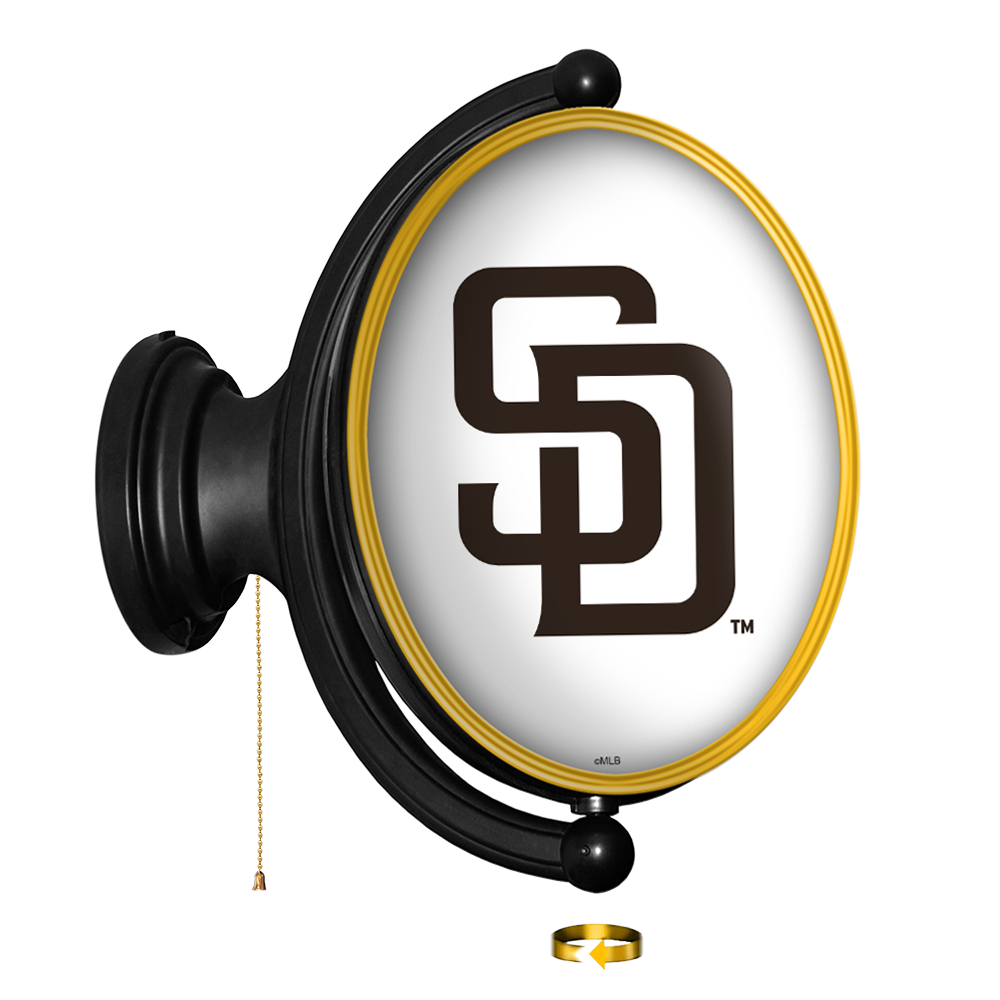 San Diego Padres: Original Oval Rotating Lighted Wall Sign