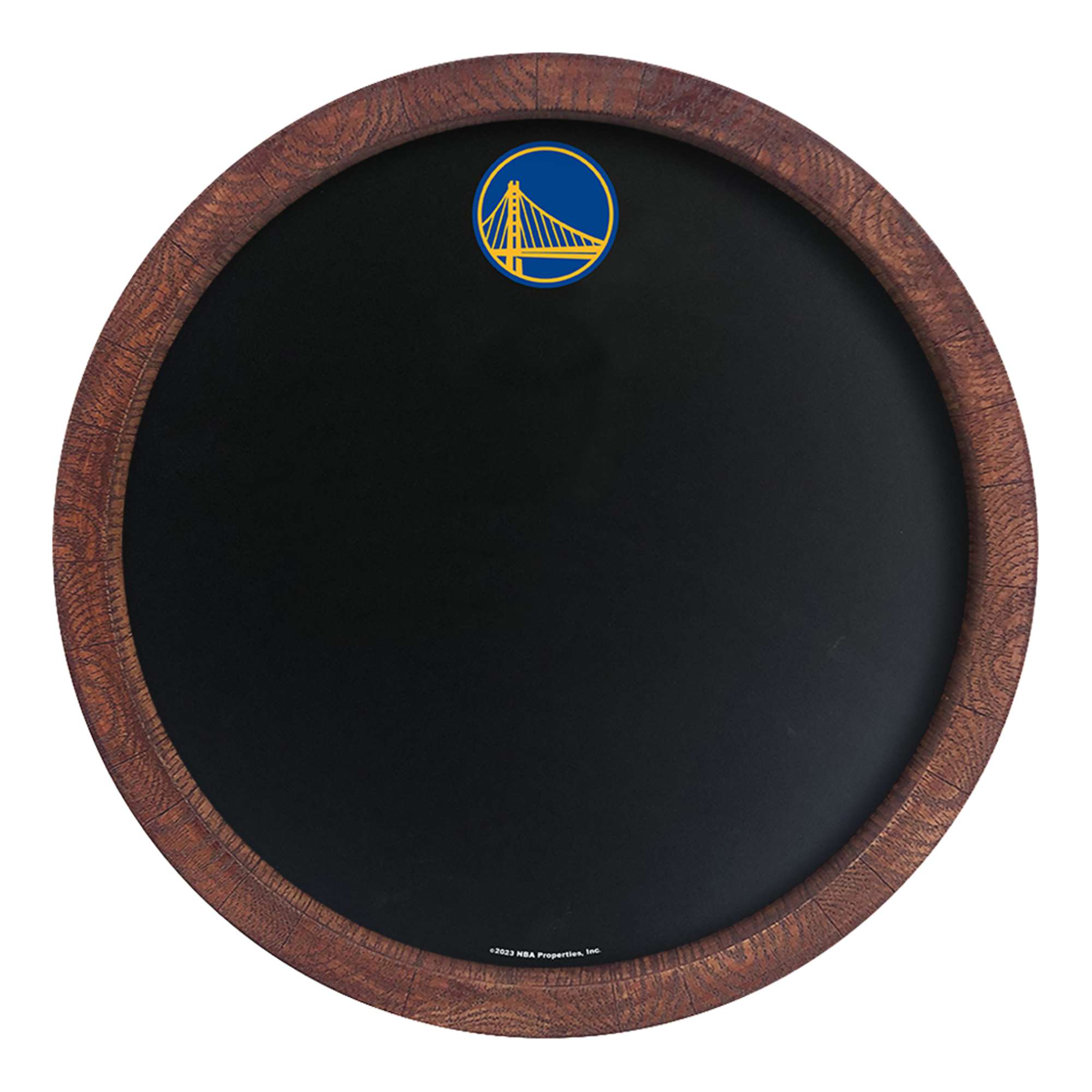 Golden State Warriors: "Faux" Barrel Framed Chalkboard    